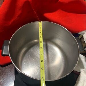 ✨⚡️💥Vintage 8 QT Stock Pot Aluminum Clad N.Y. Stainless Steel with LID